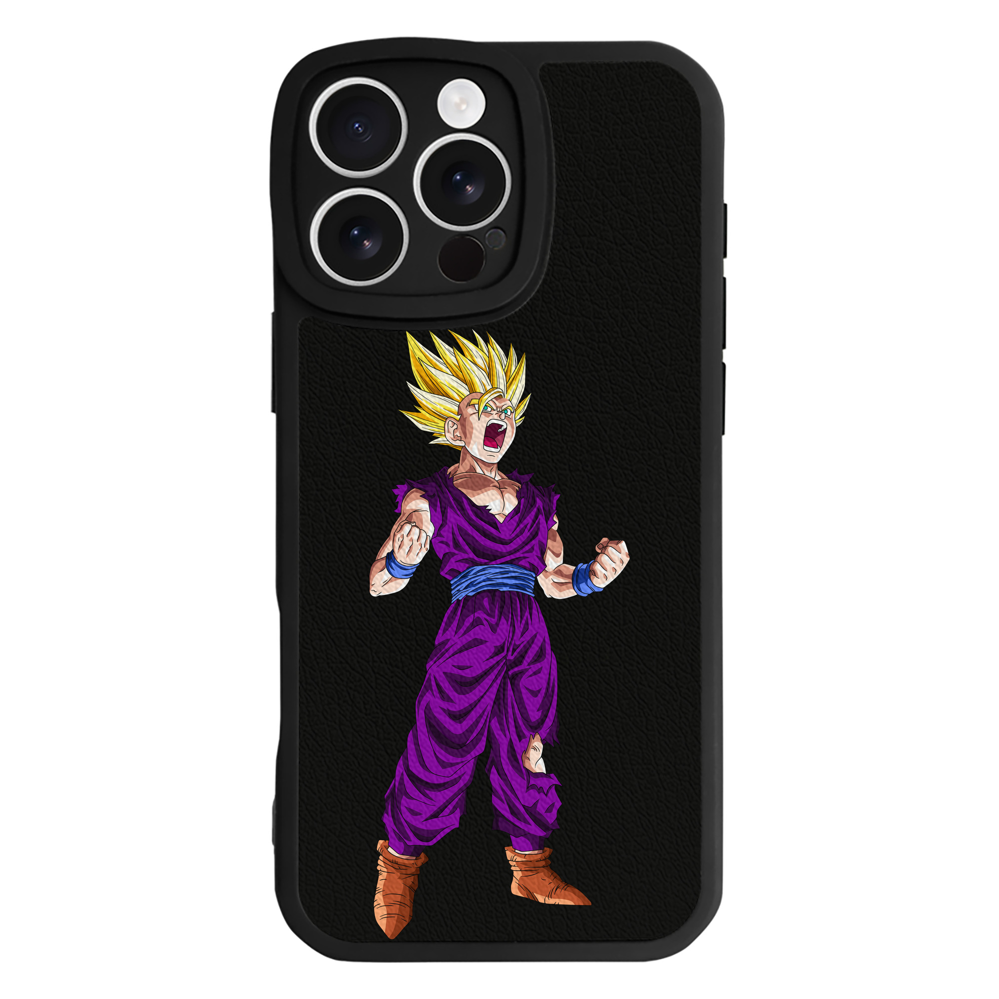 （画像用） ドラゴンボール 孫 悟飯（そんごはん）DRAGON BALL Son Gohan 【iPhone 16シリーズ対応】シリコンスマホケース（レザー調） 材質：シリコン